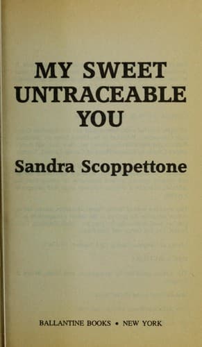 Tapa de My sweet untraceable you