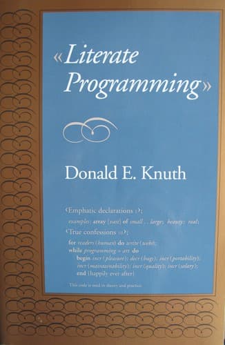 Tapa de Literate programming