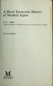 Tapa de A short economic historyof modern Japan