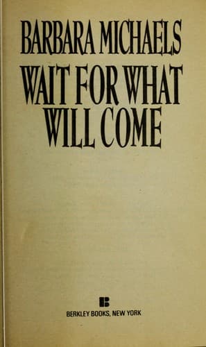 Tapa de Wait for what will come