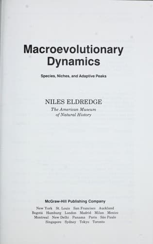 Tapa de MacRo Evolutionary Dynamics