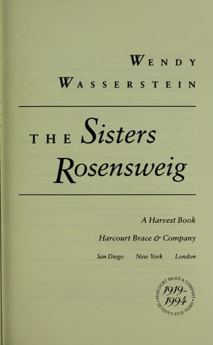 Tapa de The sisters Rosensweig
