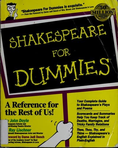 Tapa de Shakespeare for dummies