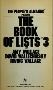 Tapa de BOOK OF LISTS #3, THE (Book of Lists)