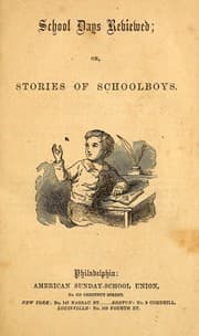 Tapa de School days reviewed, or, Stories of schoolboys