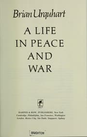 Tapa de A life in peace and war