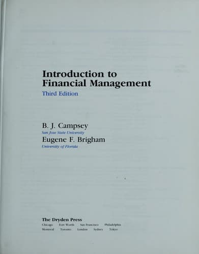 Tapa de Introduction to financial management