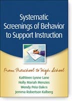 Tapa de Systematic screenings of behavior to support instruction