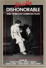 Tapa de Strictly Dishonorable and Other Lost American Plays