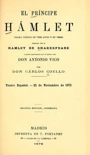 Tapa de El príncipe Hamlet
