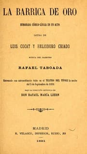 Tapa de La barrica de oro