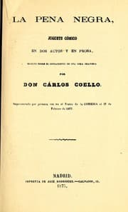 Tapa de La pena negra