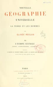 Tapa de Nouvelle géographie universelle