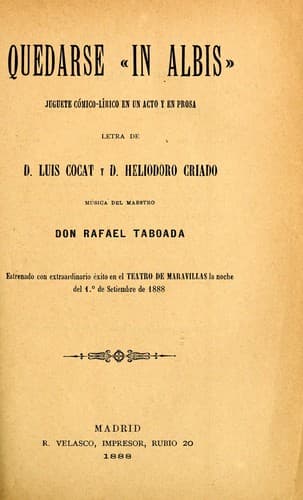 Tapa de Quedarse "in albis"