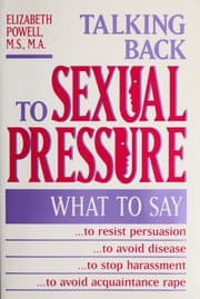Tapa de Talking back to sexual pressure