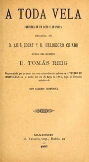 Tapa de A toda vela
