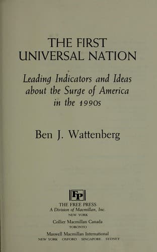 Tapa de The first universal nation