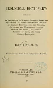 Tapa de Urological dictionary
