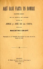 Tapa de Aquí hase farta un hombre