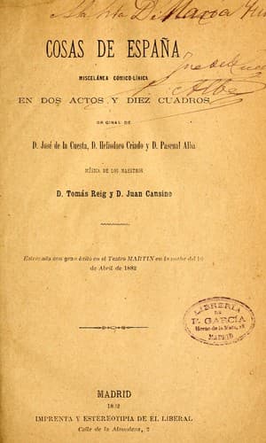 Tapa de Cosas de España
