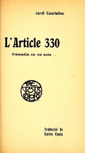 Tapa de L'article 330