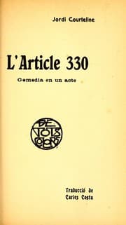 Tapa de L'article 330
