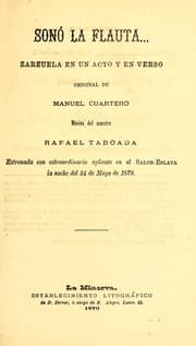 Tapa de Sonó la flauta--