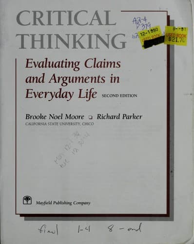 Tapa de Critical thinking