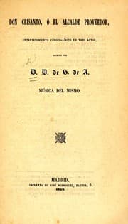 Tapa de Don Crisanto, o, El alcalde proveedor