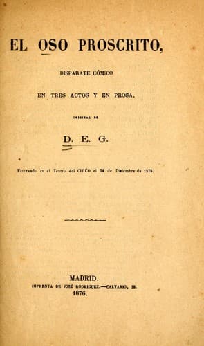 Tapa de El oso proscrito