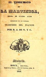 Tapa de El terremoto de la Martinica