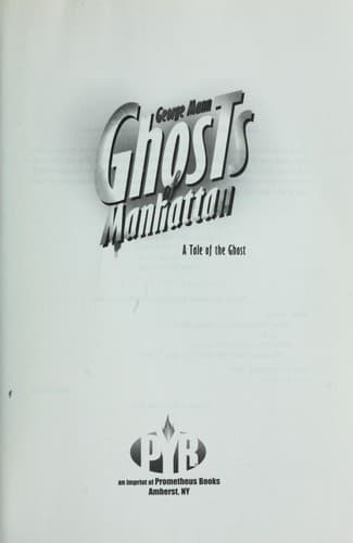 Tapa de Ghosts of Manhattan