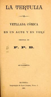 Tapa de La tertulia