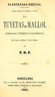 Tapa de La Tuyetas de Mallol