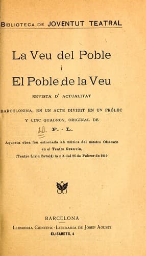 Tapa de La veu del poble i el poble de la veu