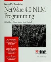 Tapa de Novell's guide to Netware 4.0 NLM programming