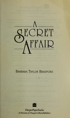 Tapa de A secret affair