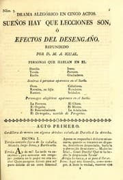 Tapa de Sueños hay que lecciones son, o, Efectos del desengaño