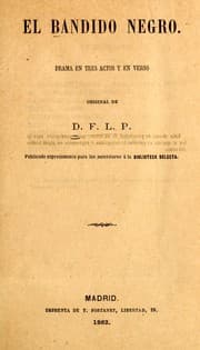 Tapa de El bandido negro