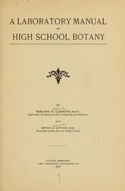 Tapa de A laboratory manual of high school botany