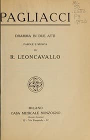 Tapa de Pagliacci