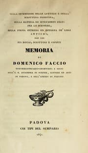 Tapa de Sulla invenzione delle lettere e della scrittura primitiva