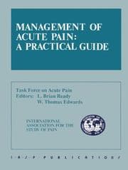 Tapa de Management of acute pain
