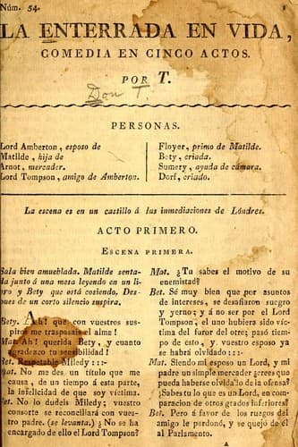 Tapa de La enterrada en vida