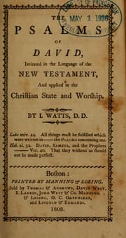 Tapa de Psalms of David