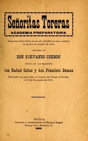 Tapa de Señoritas toreras academia preparatoria