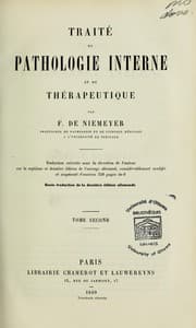 Tapa de Traité de pathologie interne et de thérapeutique