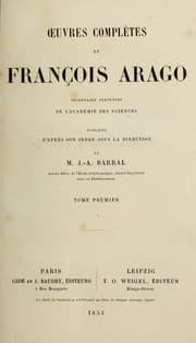 Tapa de Oeuvres de François Arago