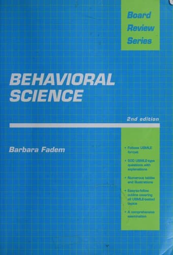 Tapa de Behavioral Science