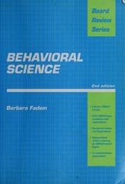 Tapa de Behavioral Science